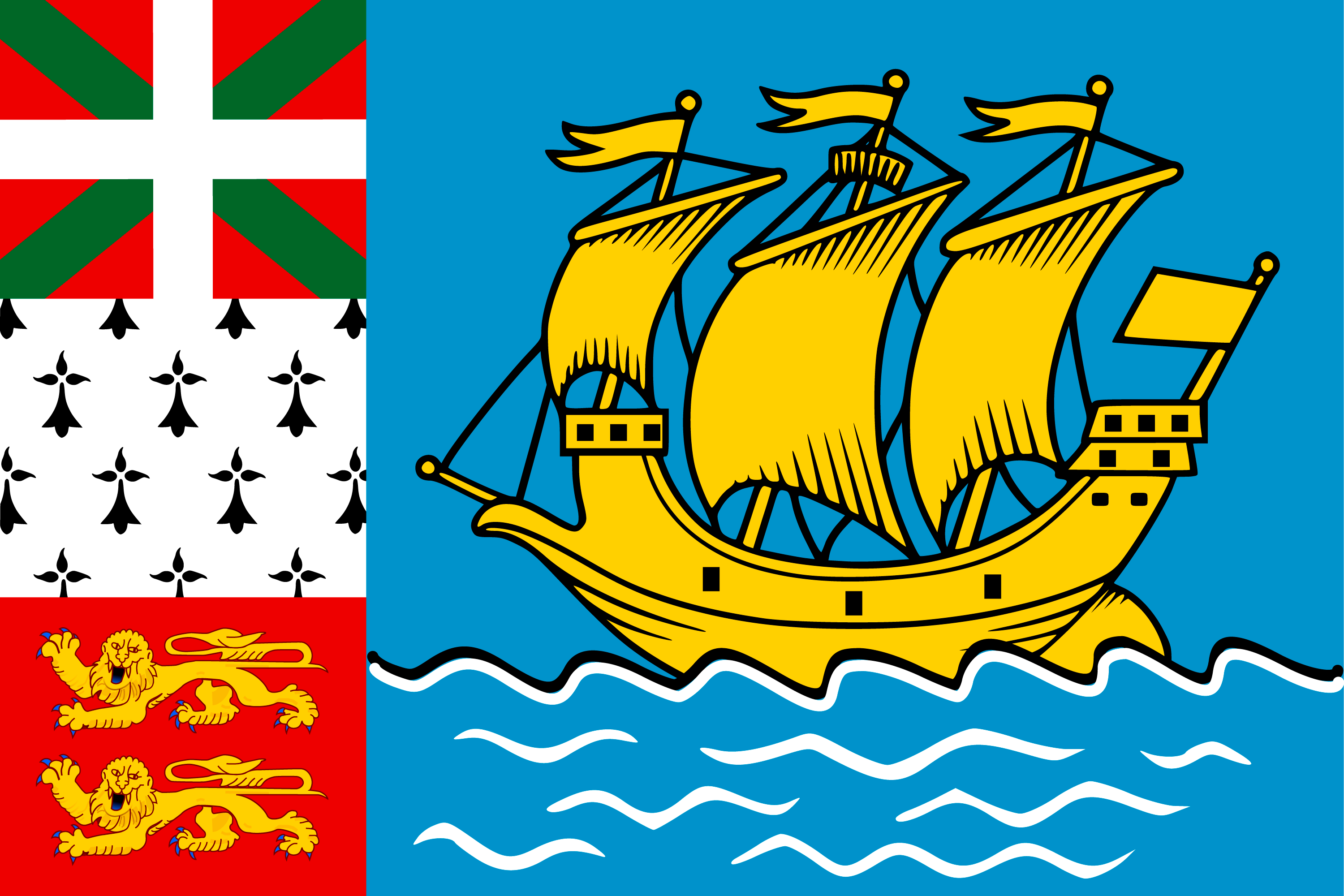 Saint-Pierre og Miquelon fáni