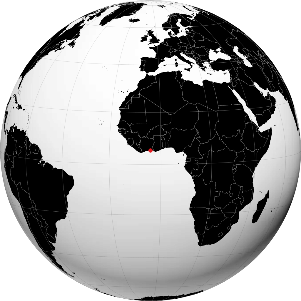 Abidjan á hnöttnum
