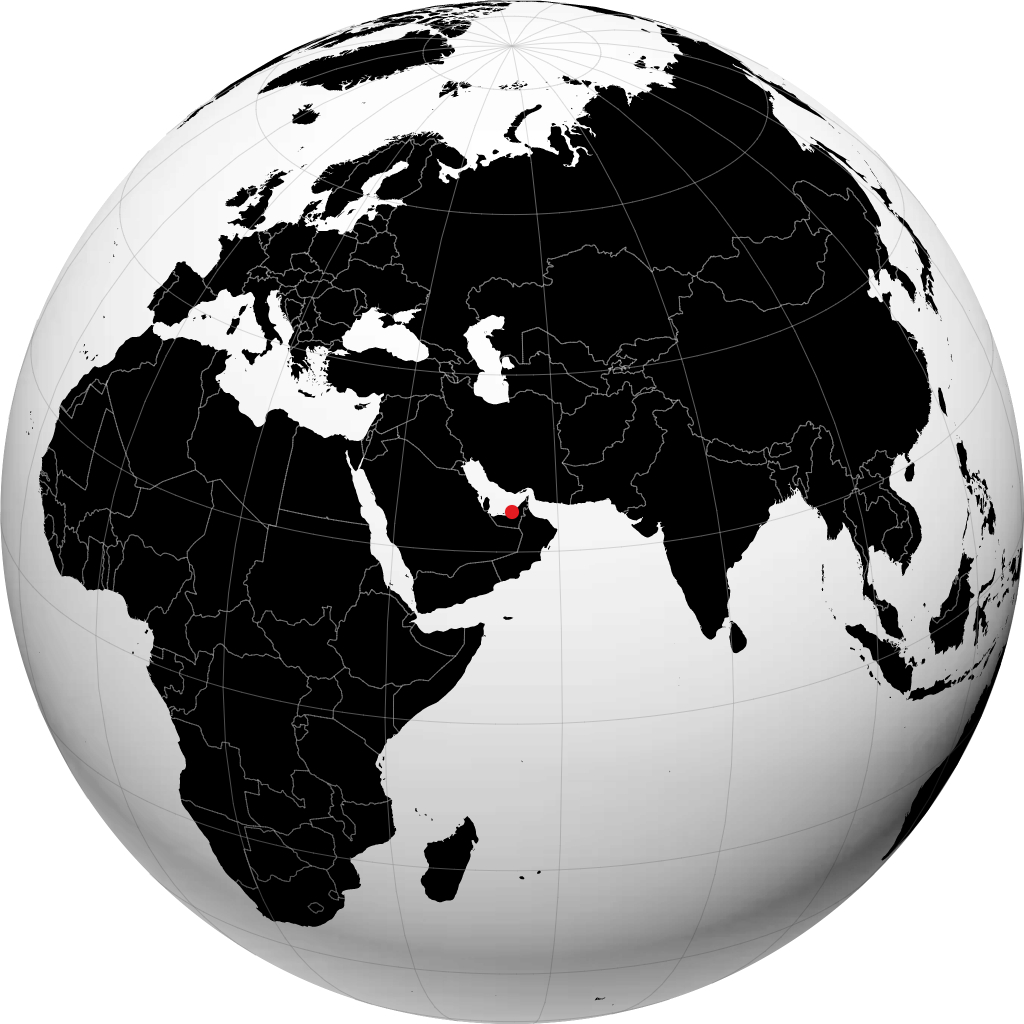 Abu Dhabi á hnöttnum