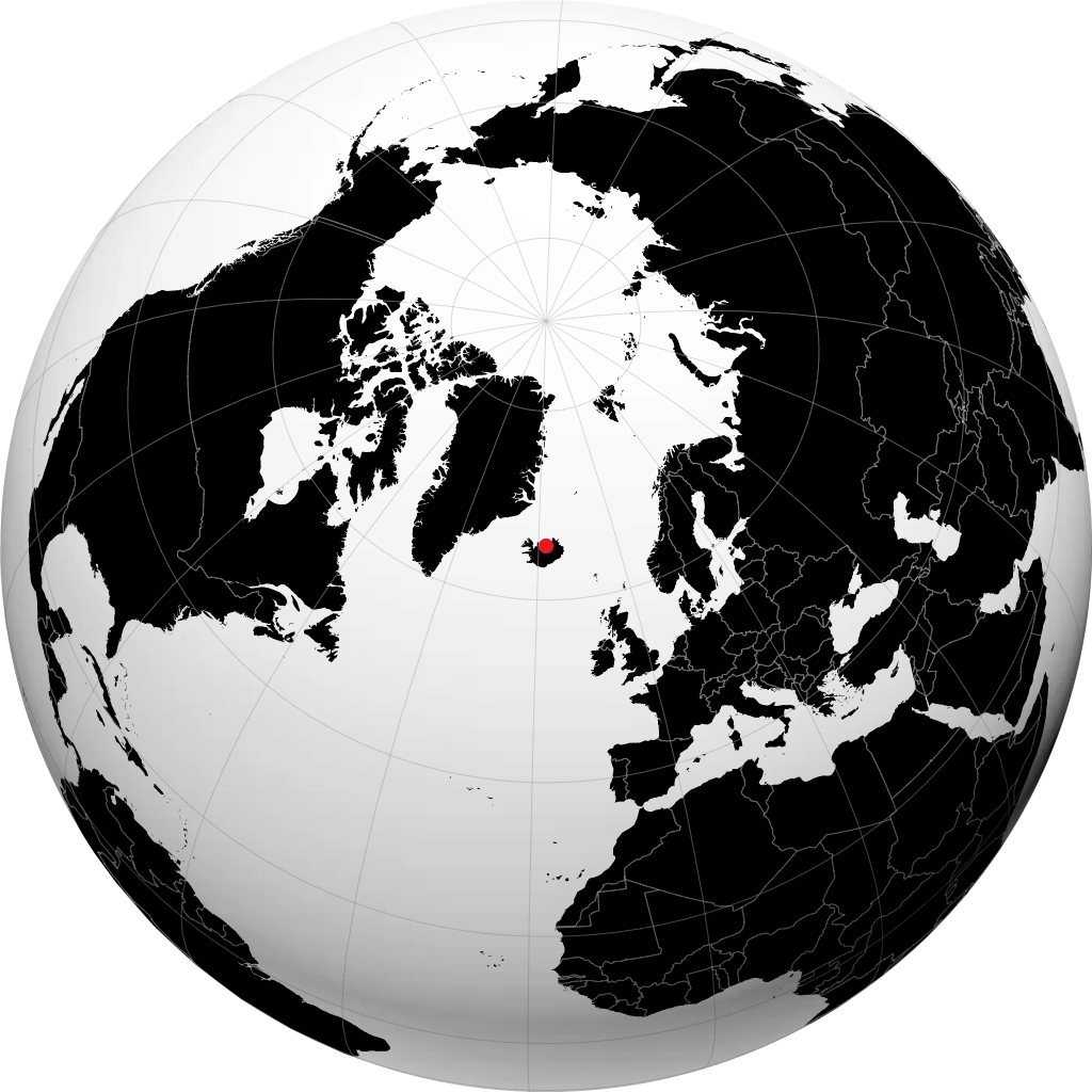 Akureyri á hnöttnum