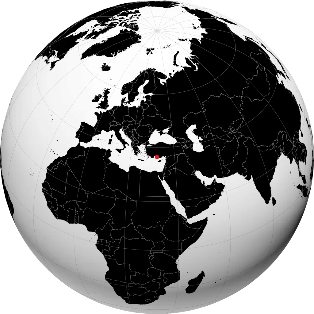Alanya á hnöttnum
