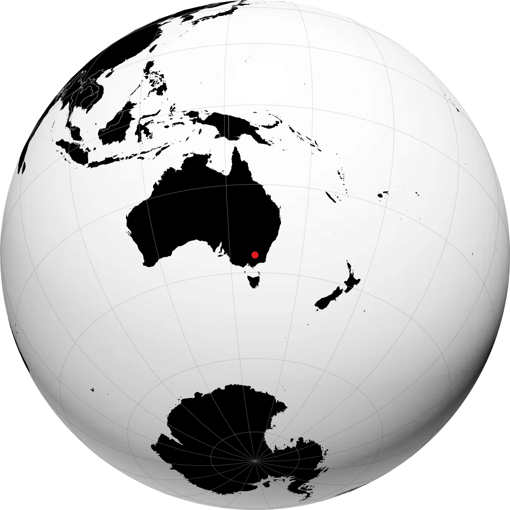 Albury á hnöttnum