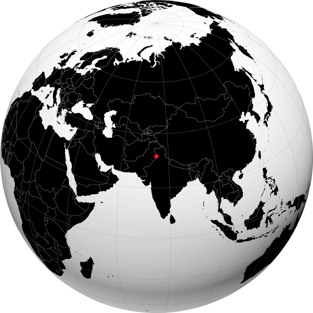 Amritsar á hnöttnum