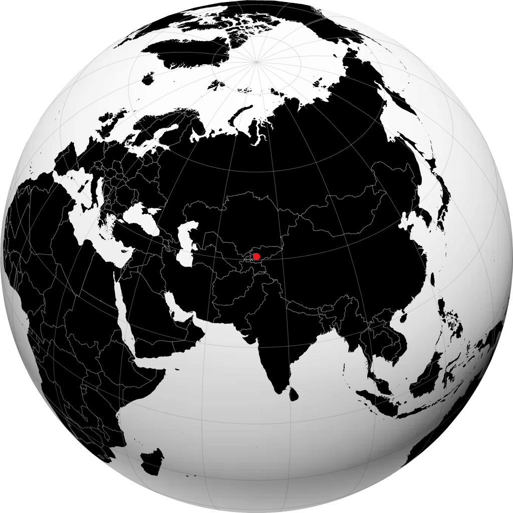 Andijan á hnöttnum