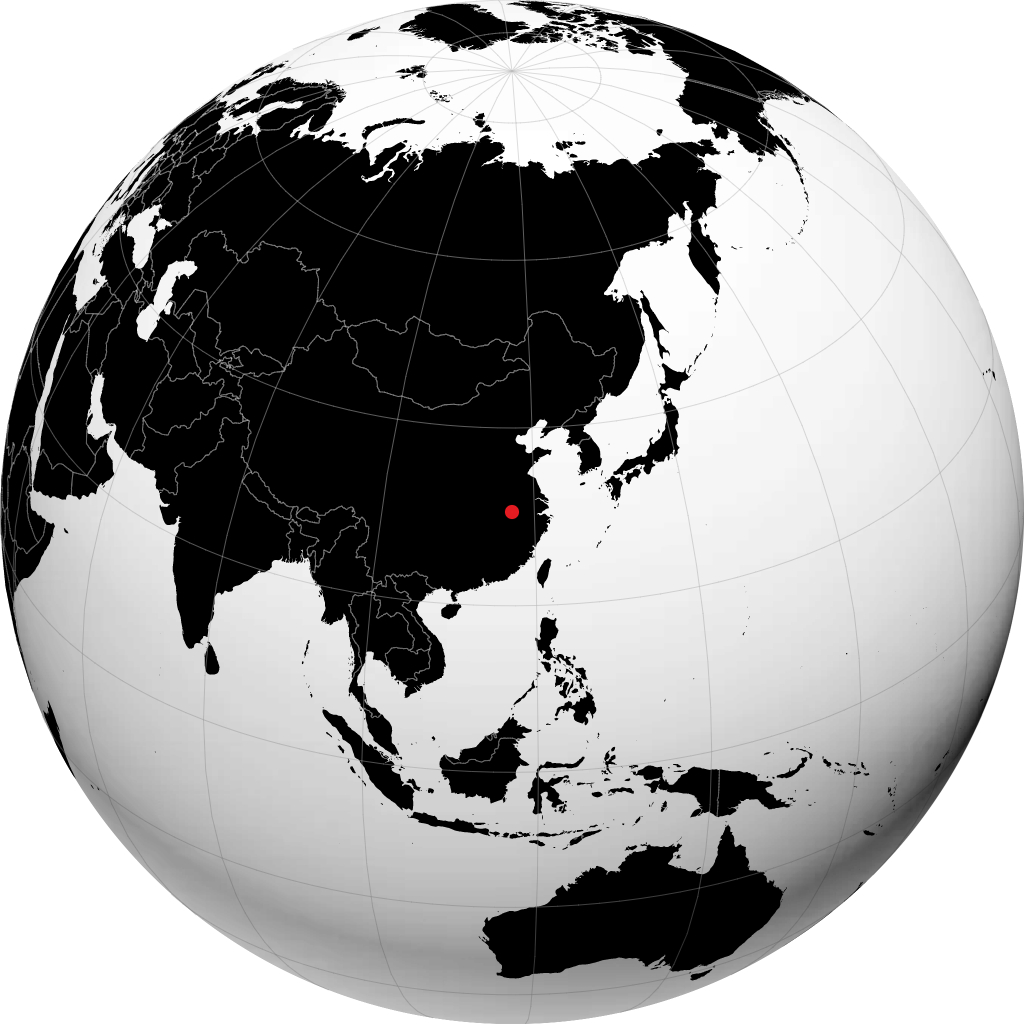Anqing á hnöttnum