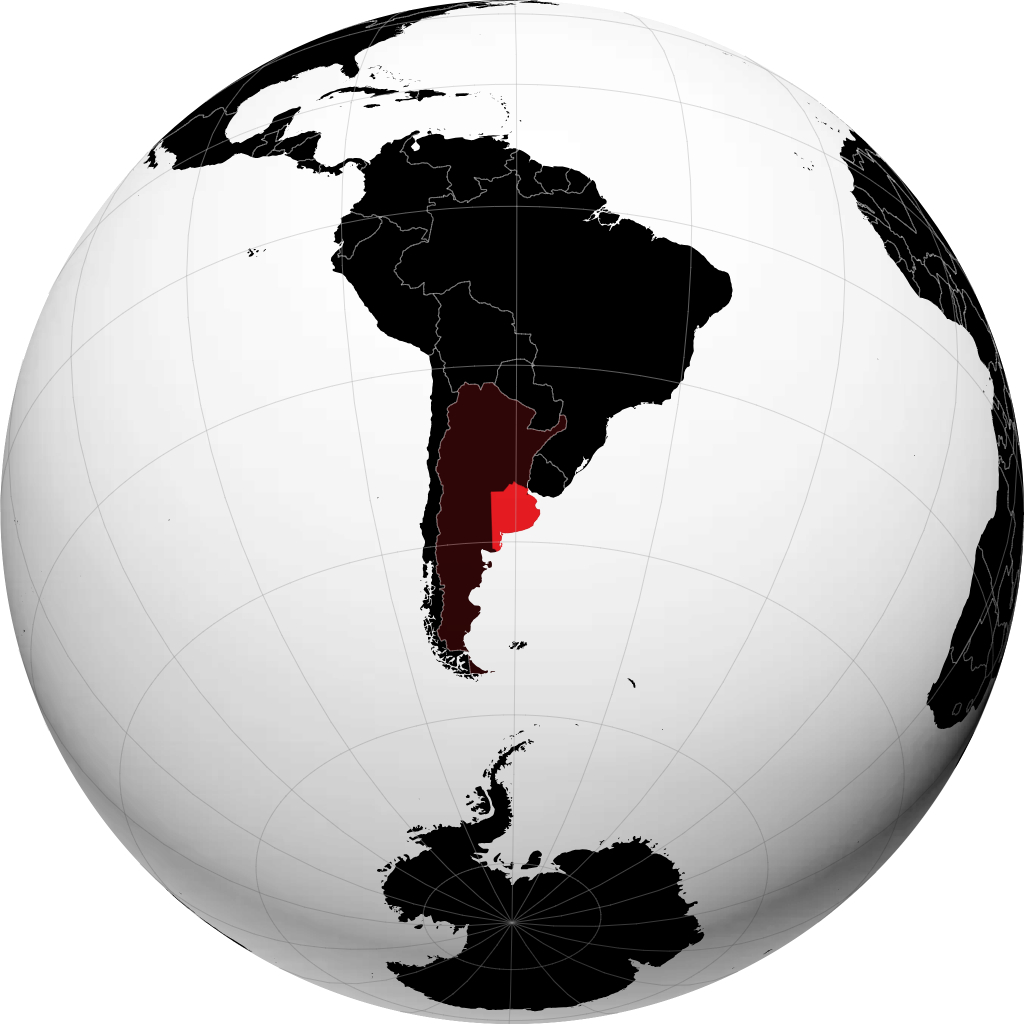 Provincia de Buenos Aires á hnöttnum