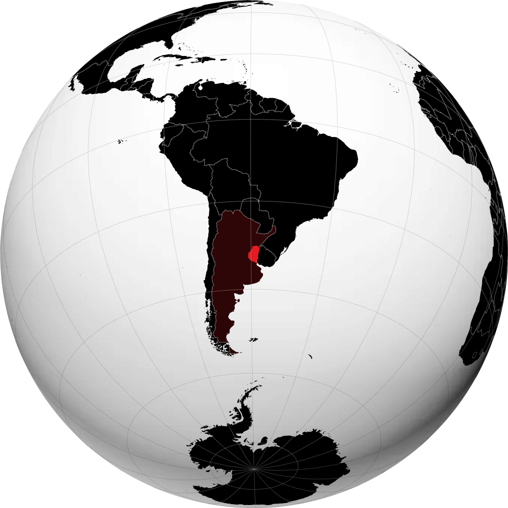 Provincia de Entre Rios á hnöttnum