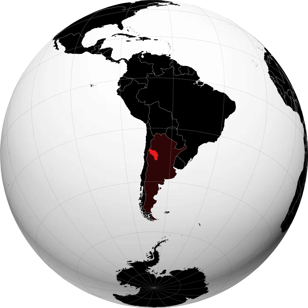 Provincia de La Rioja á hnöttnum