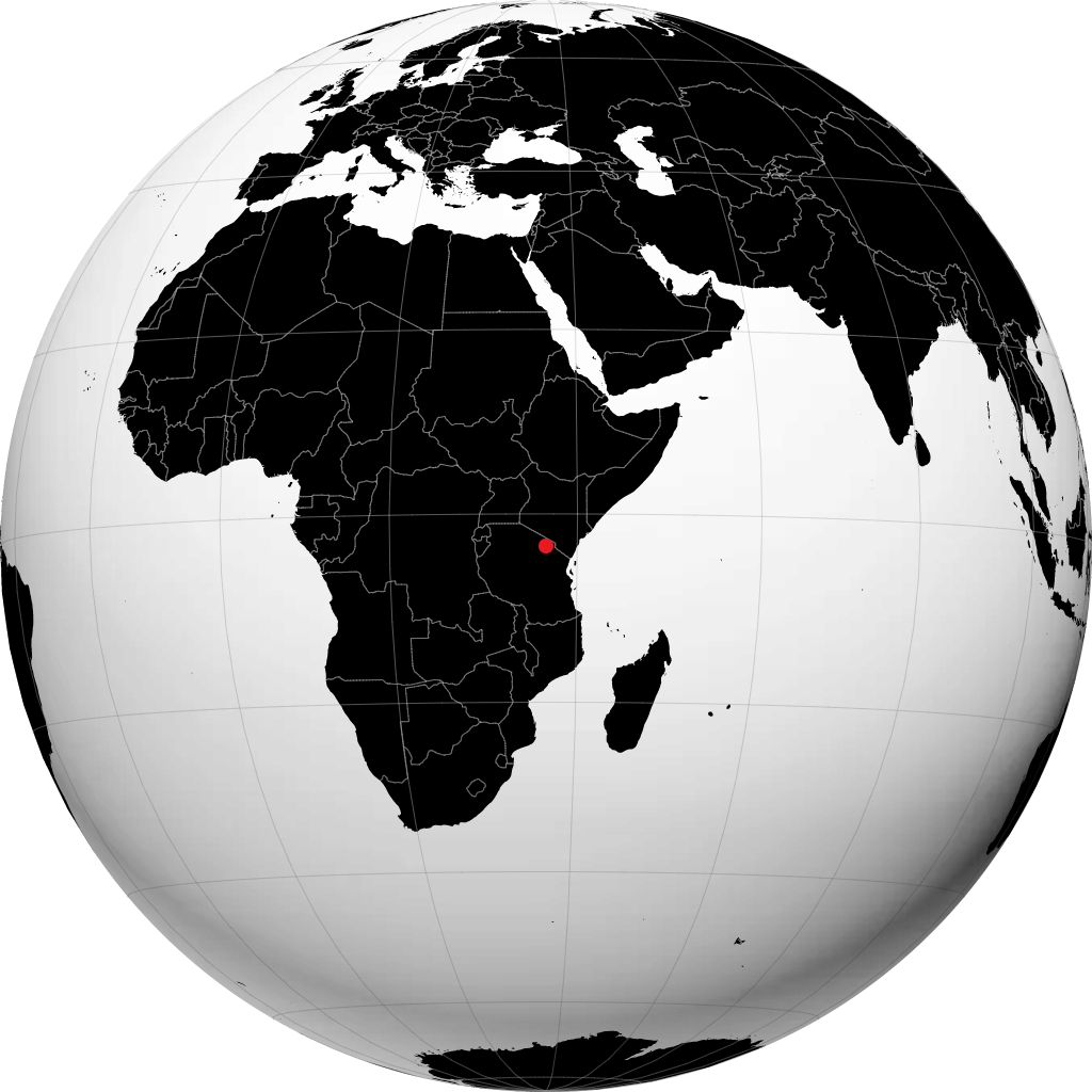 Arusha á hnöttnum