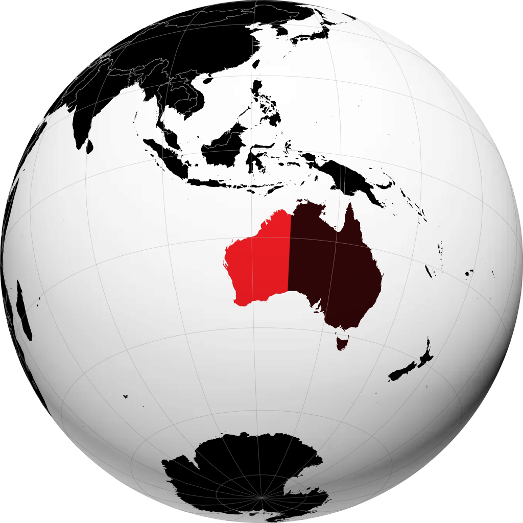 Western Australia fylki á hnöttnum