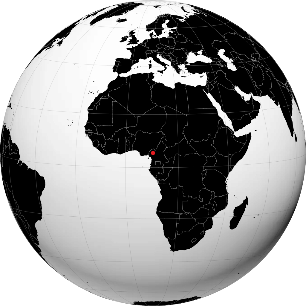 Bafoussam á hnöttnum
