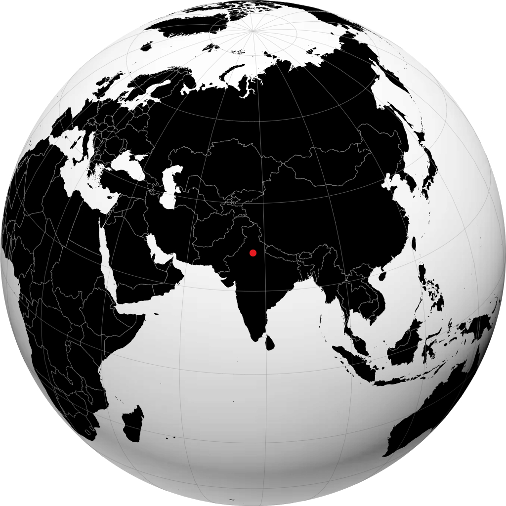 Bahadurgarh á hnöttnum
