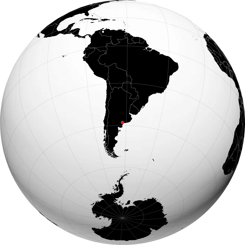 Bahía Blanca á hnöttnum