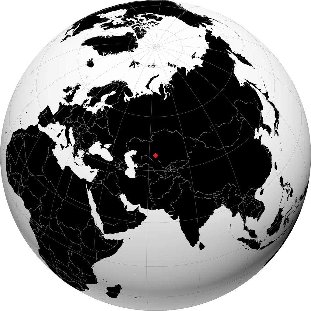 Baikonur á hnöttnum