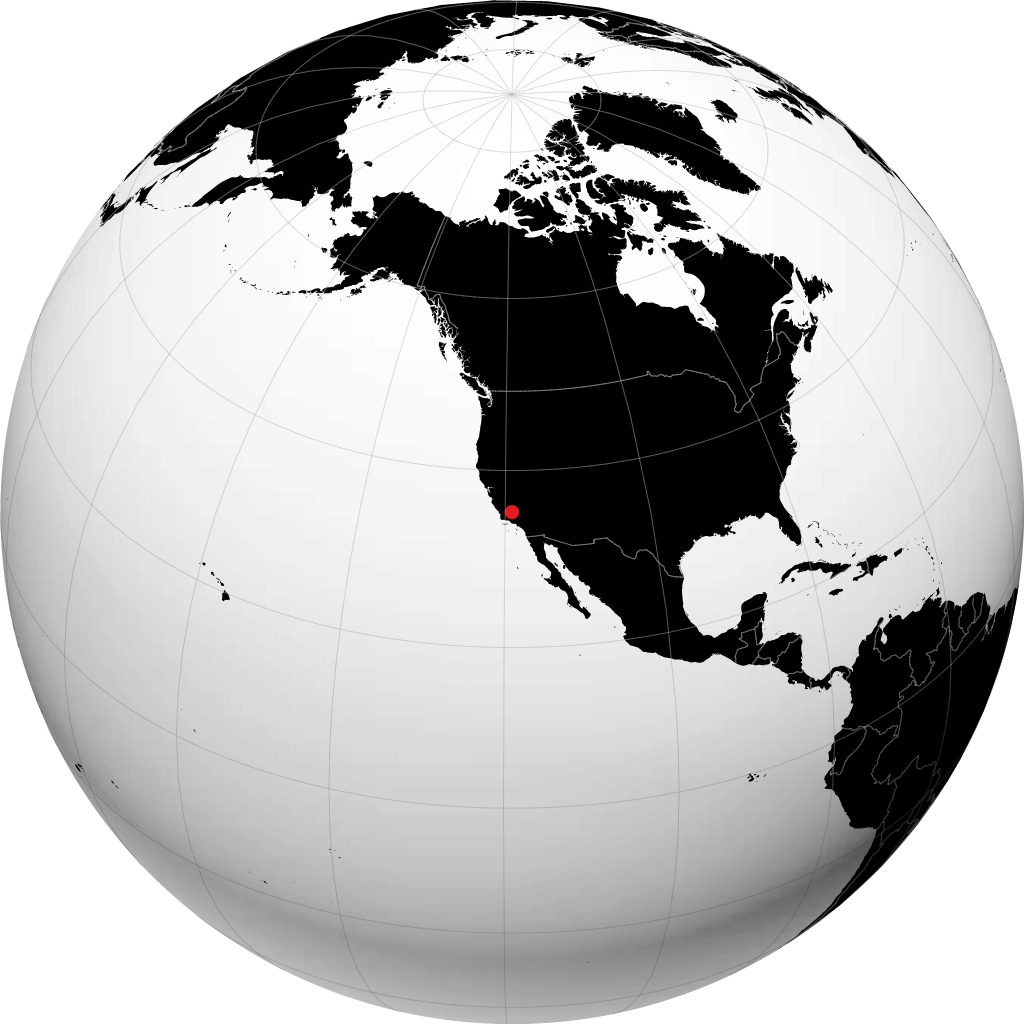 Bakersfield á hnöttnum
