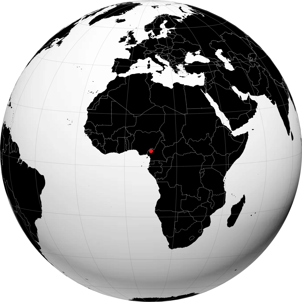 Bamenda á hnöttnum