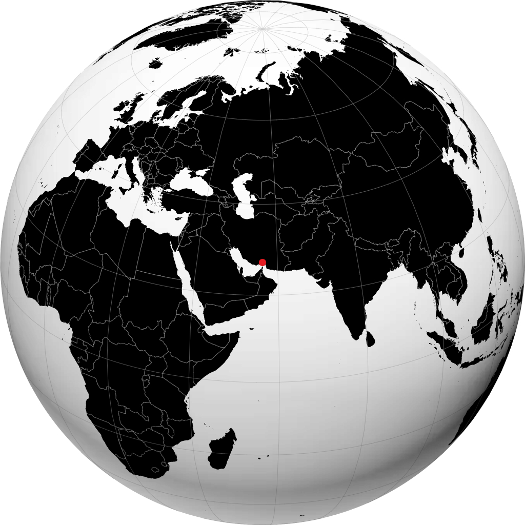 Bandar Abbas á hnöttnum