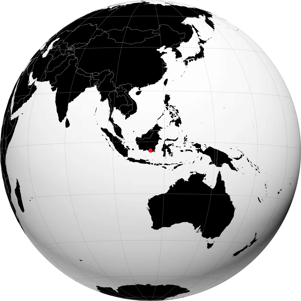 Banjarmasin á hnöttnum
