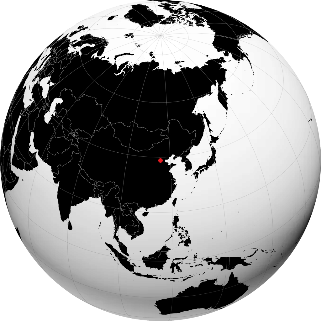 Baoding á hnöttnum