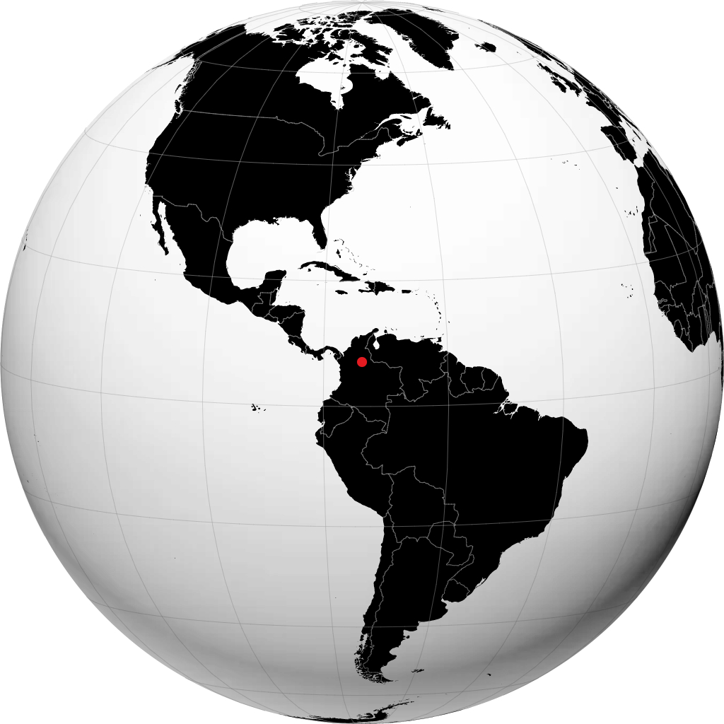 Barrancabermeja á hnöttnum