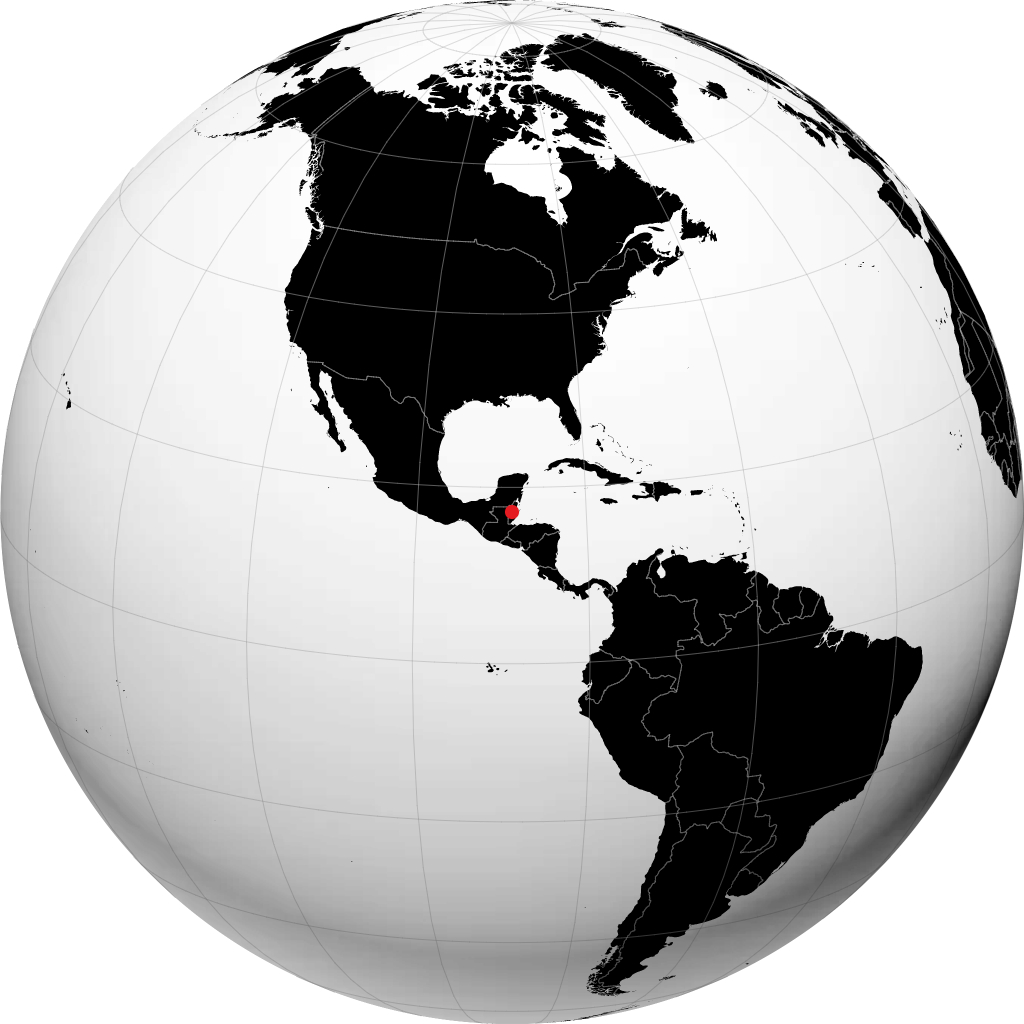 Belmopan á hnöttnum