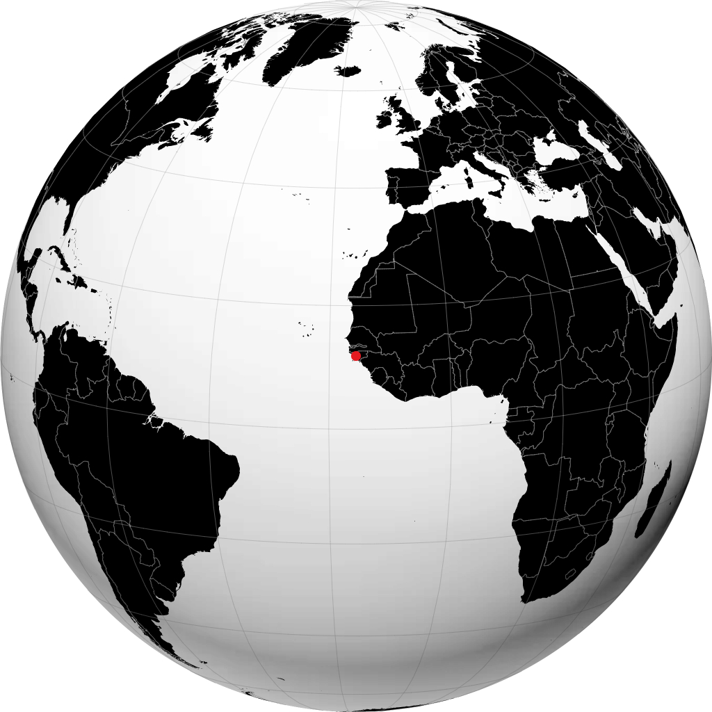 Bissau á hnöttnum