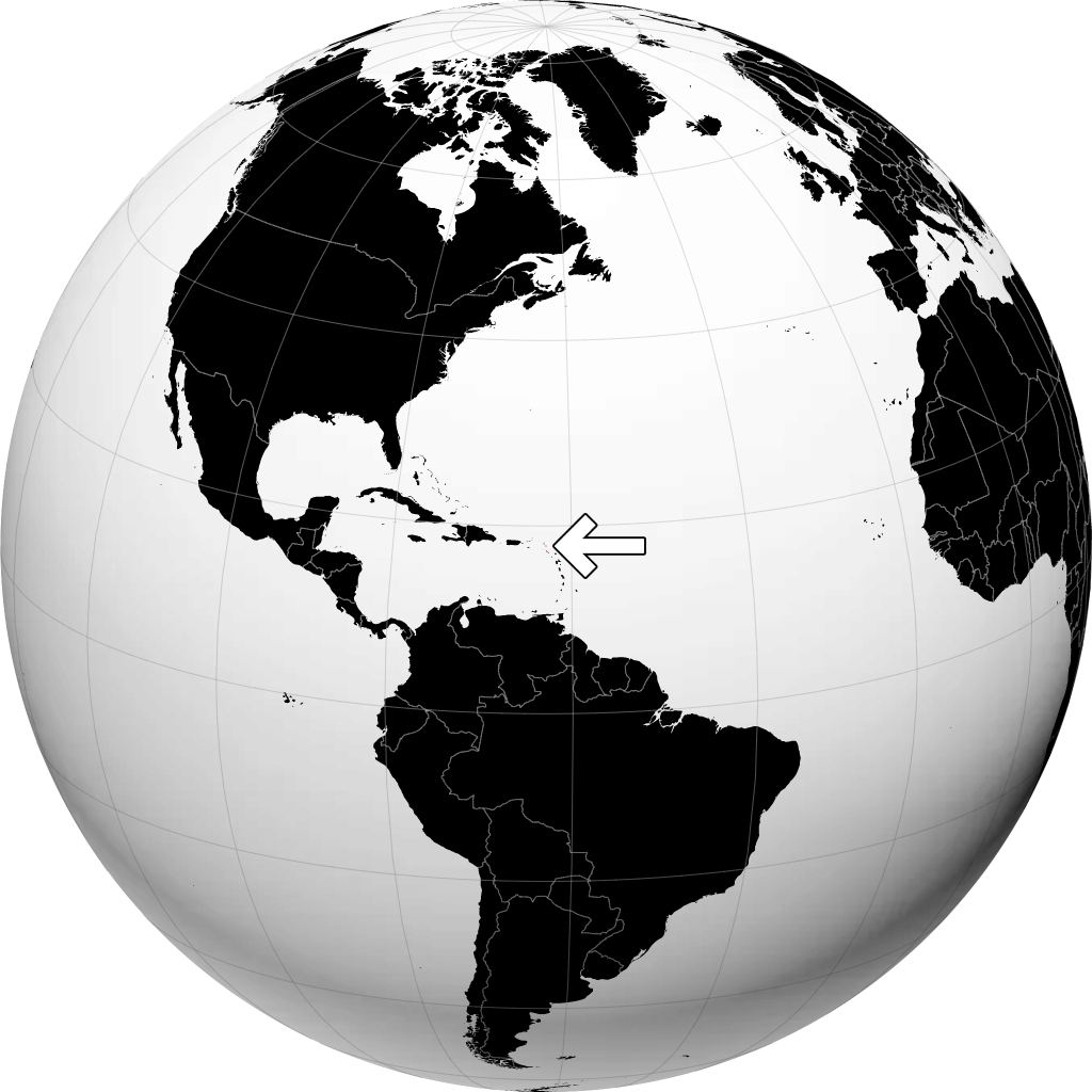 Saint-Barthélemy á hnöttnum