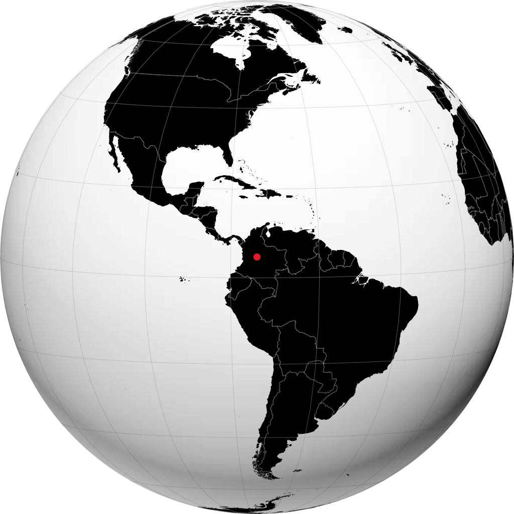 Bogotá á hnöttnum