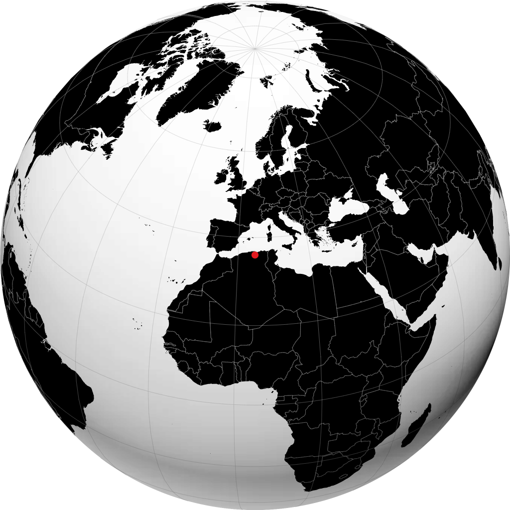 Bordj Bou Arreridj á hnöttnum