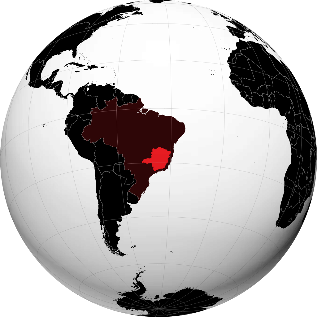 Minas Gerais fylki á hnöttnum