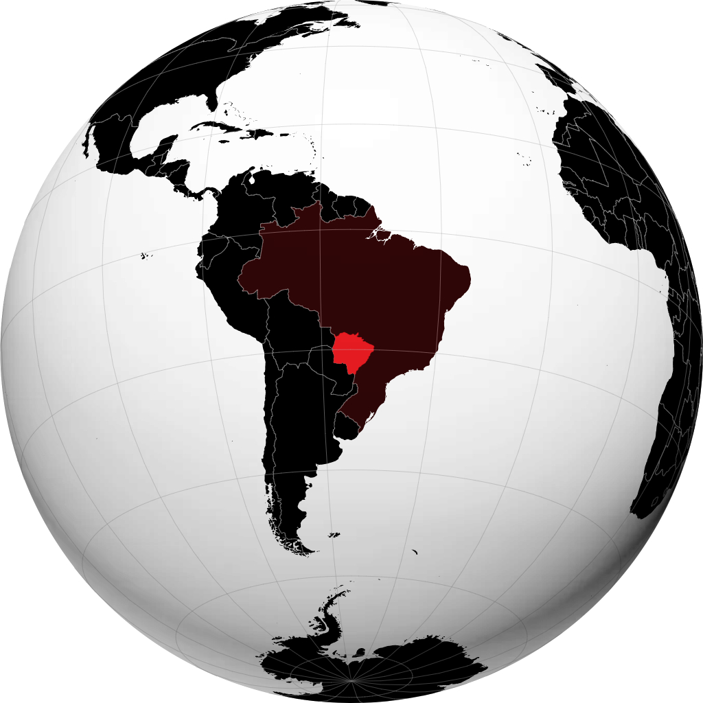 Mato Grosso do Sul fylki á hnöttnum