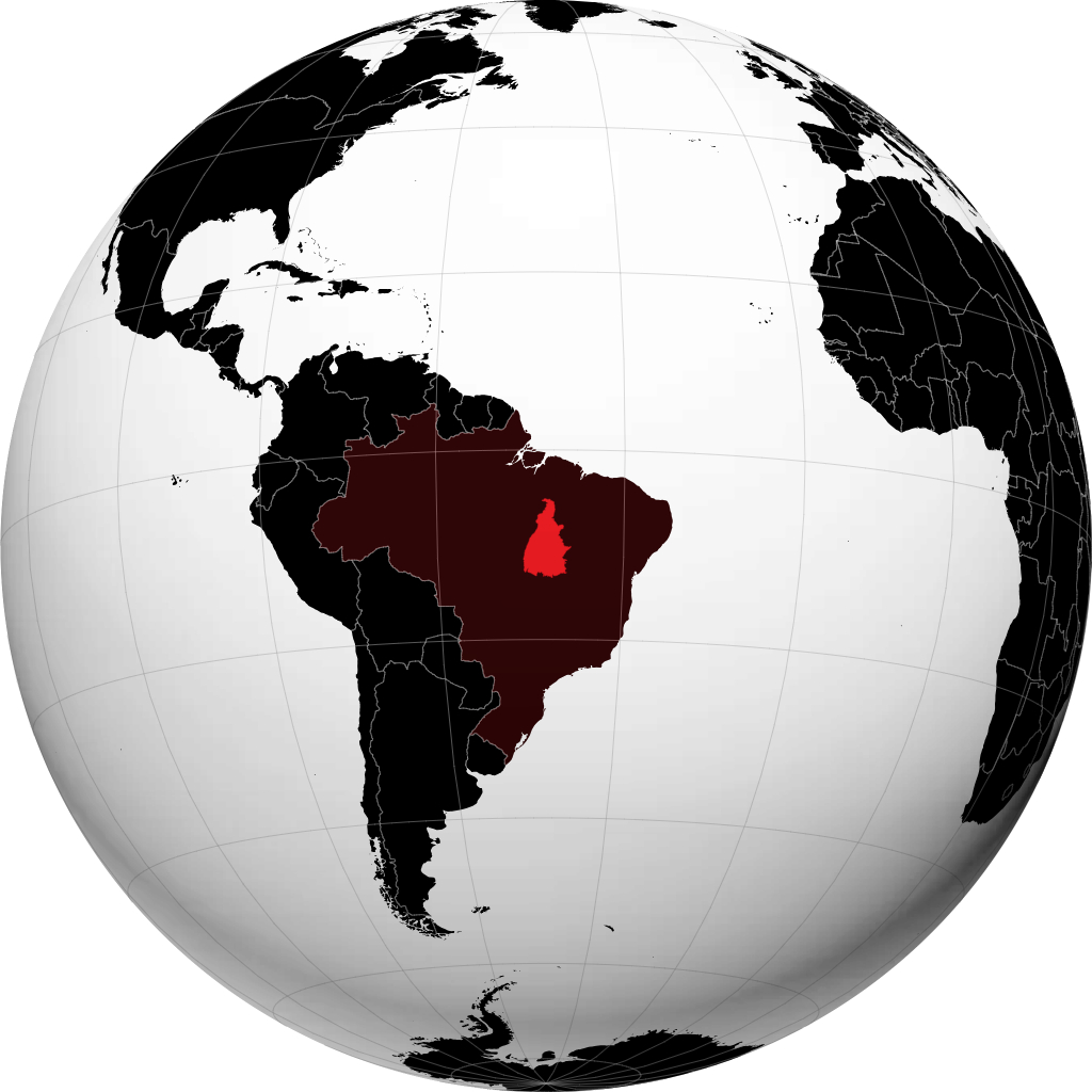 Tocantins á hnöttnum