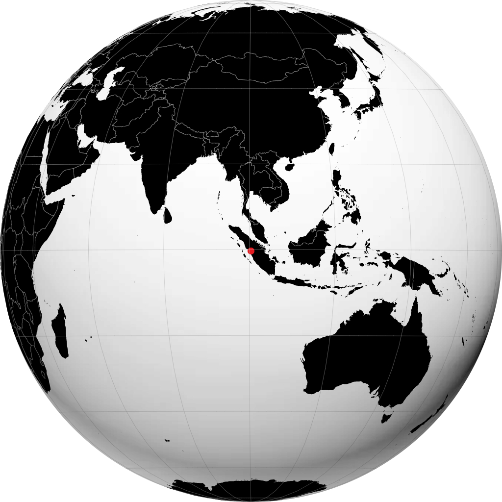 Bukittinggi á hnöttnum
