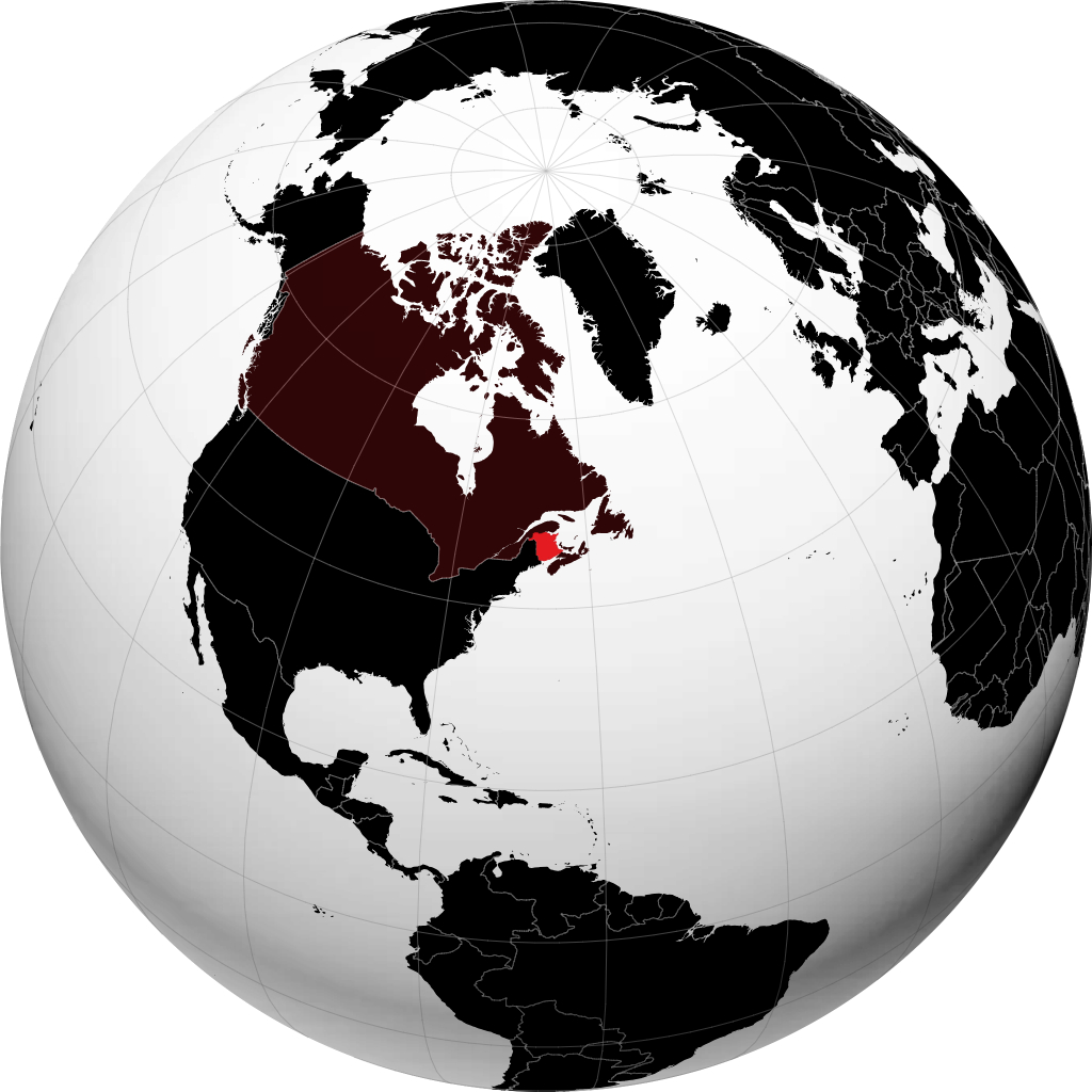 New Brunswick á hnöttnum