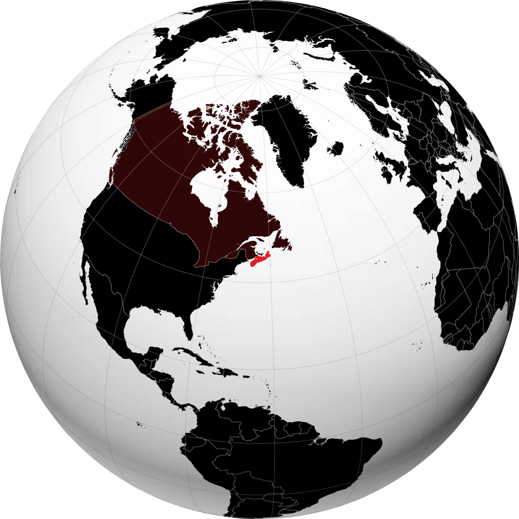 Nova Scotia á hnöttnum