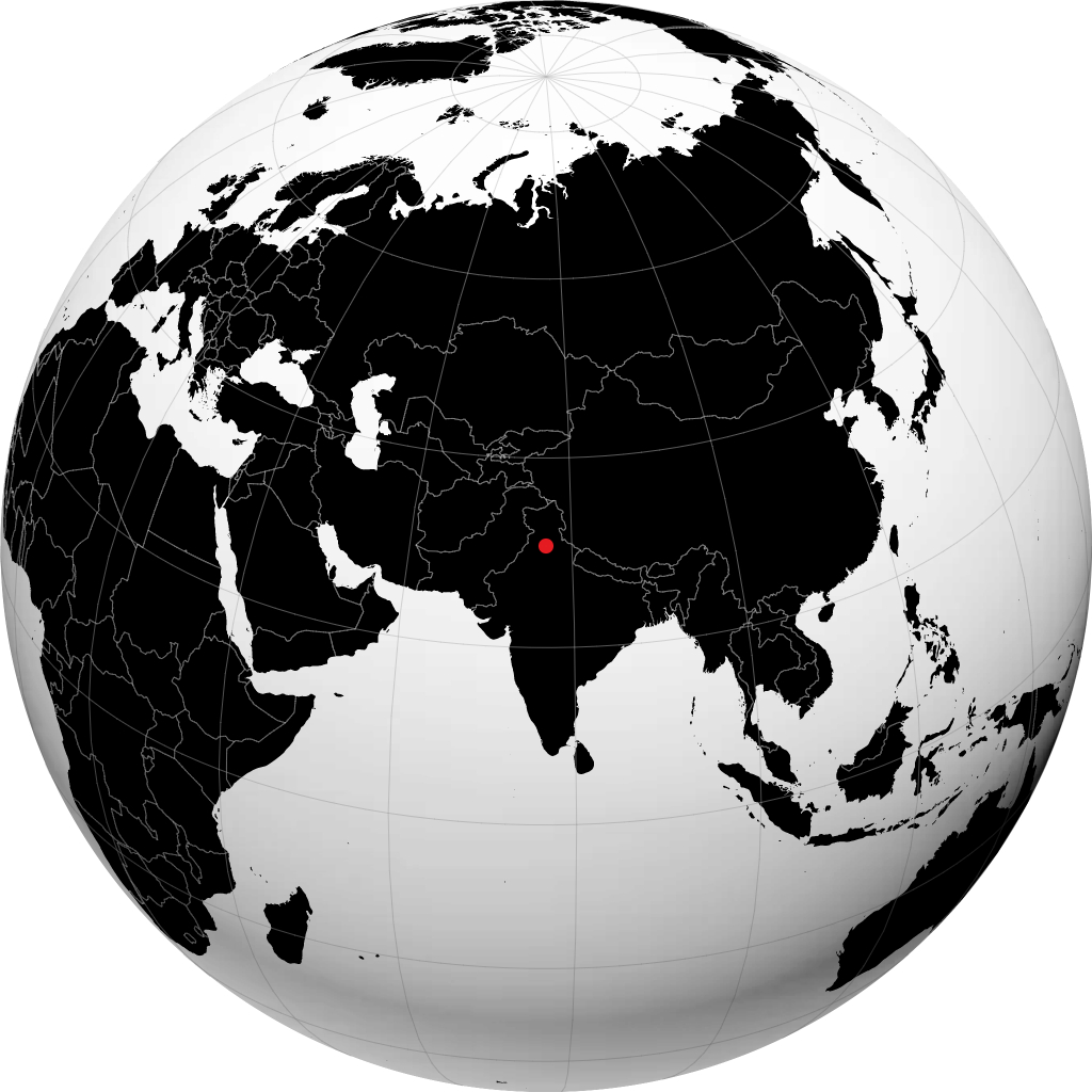 Chandigarh á hnöttnum
