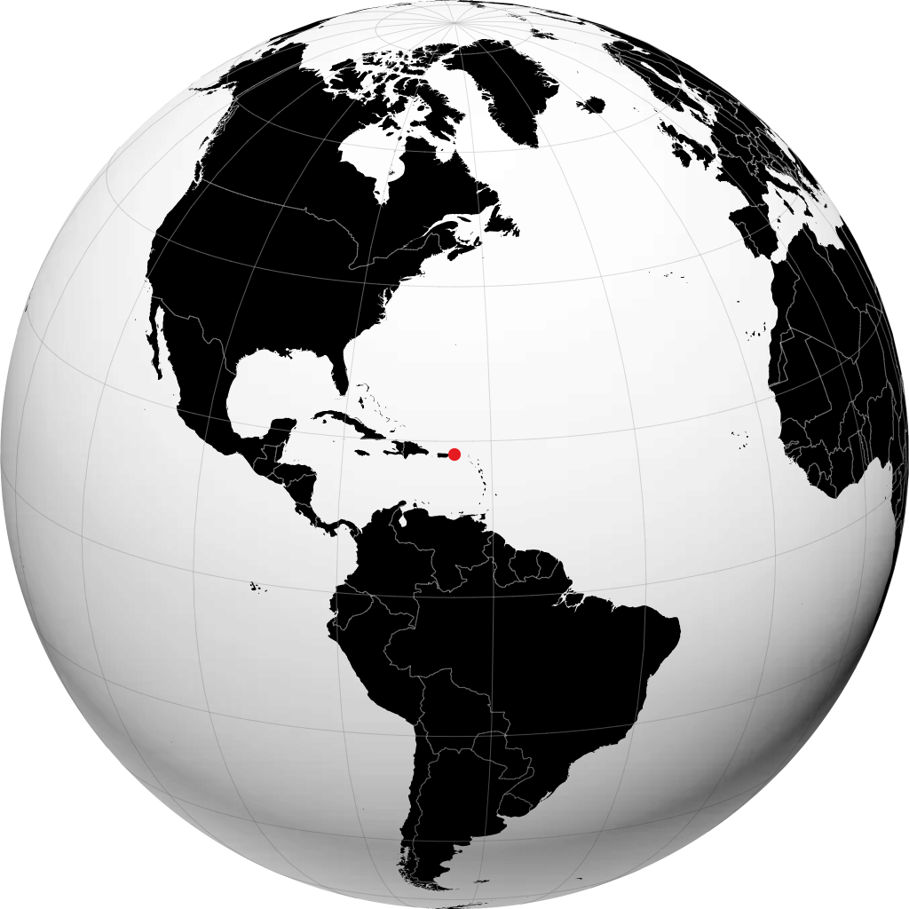 Charlotte Amalie á hnöttnum