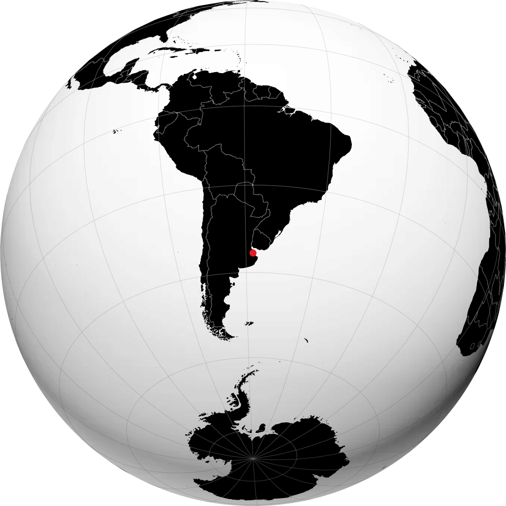 Chascomus á hnöttnum