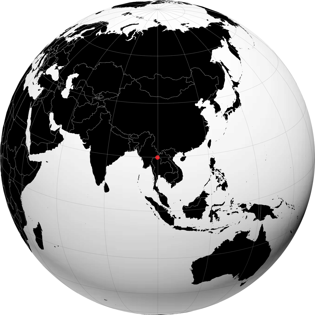 Chiang Rai á hnöttnum