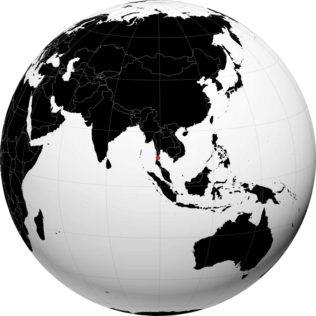 Chumphon á hnöttnum