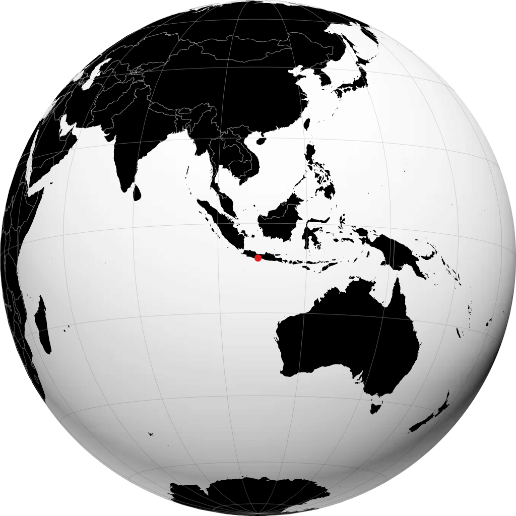 Cilacap á hnöttnum