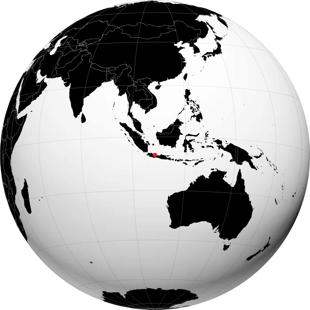 Cirebon á hnöttnum