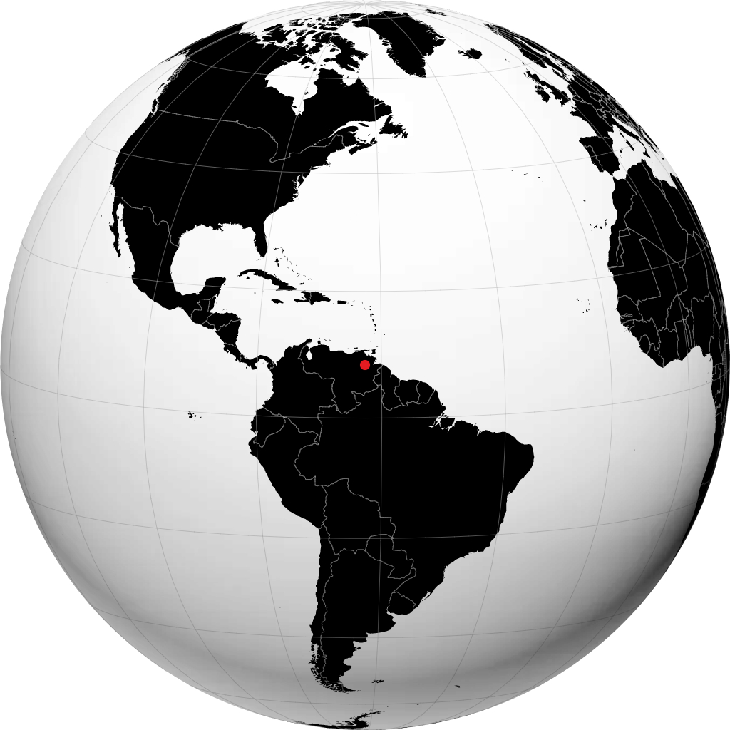 Ciudad Guayana á hnöttnum
