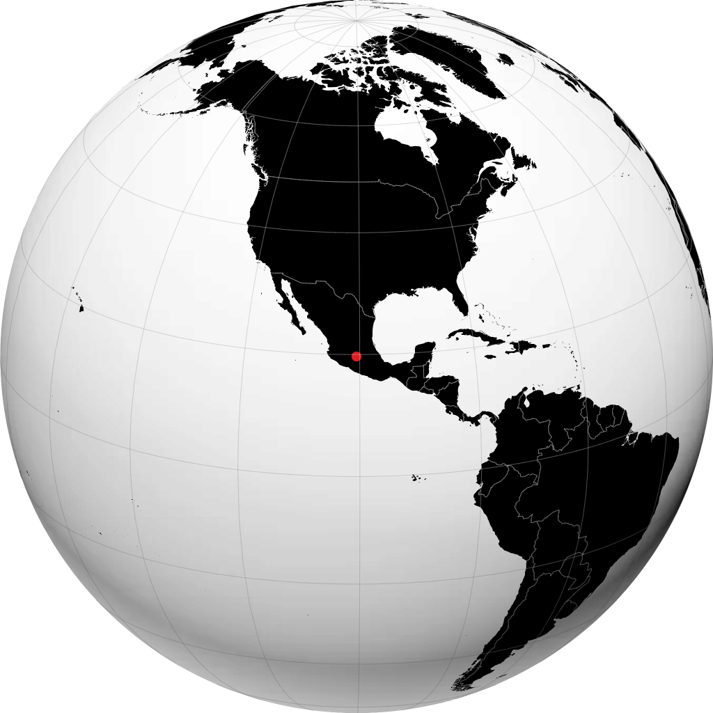 Ciudad Hidalgo á hnöttnum