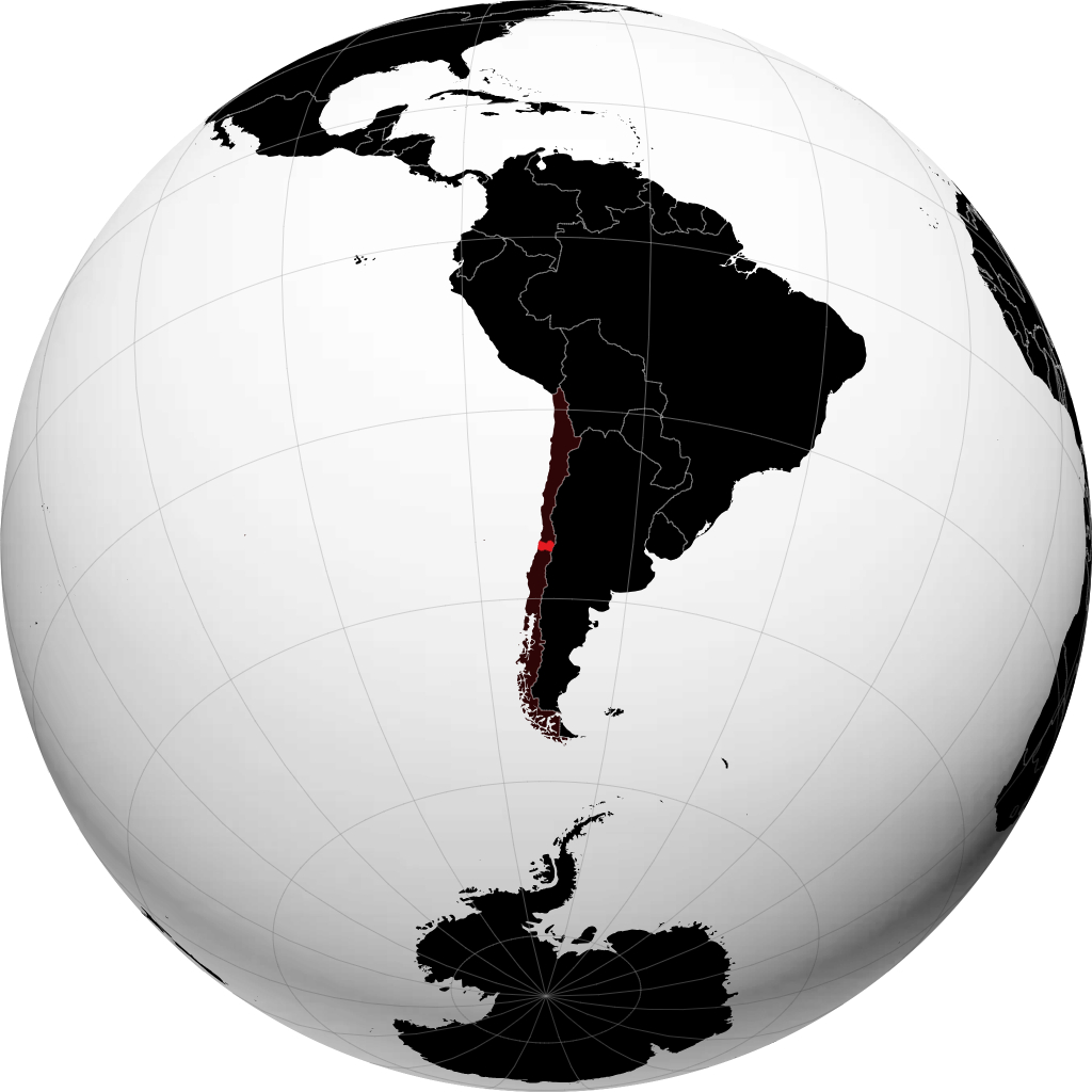 Region del Libertador General Bernardo O'Higgins á hnöttnum