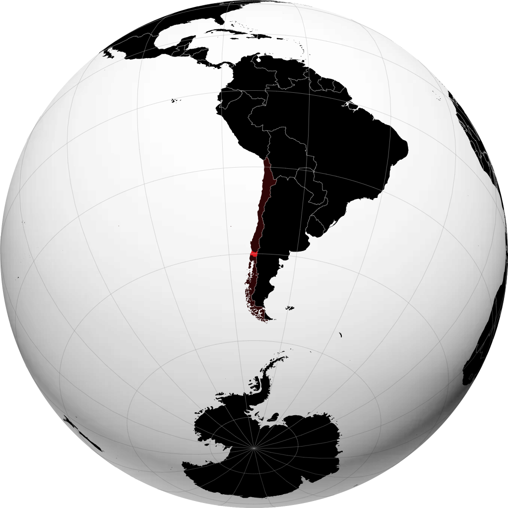 Region de Los Rios á hnöttnum