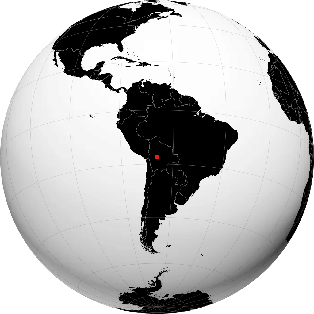 Cochabamba á hnöttnum