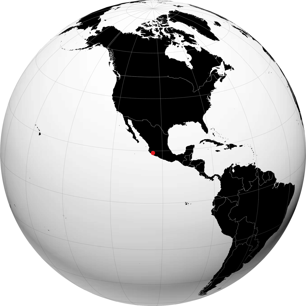 Colima á hnöttnum