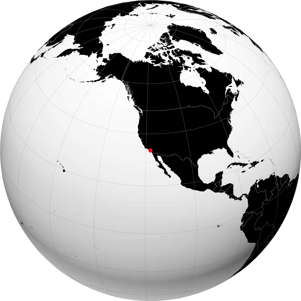 Costa Mesa á hnöttnum