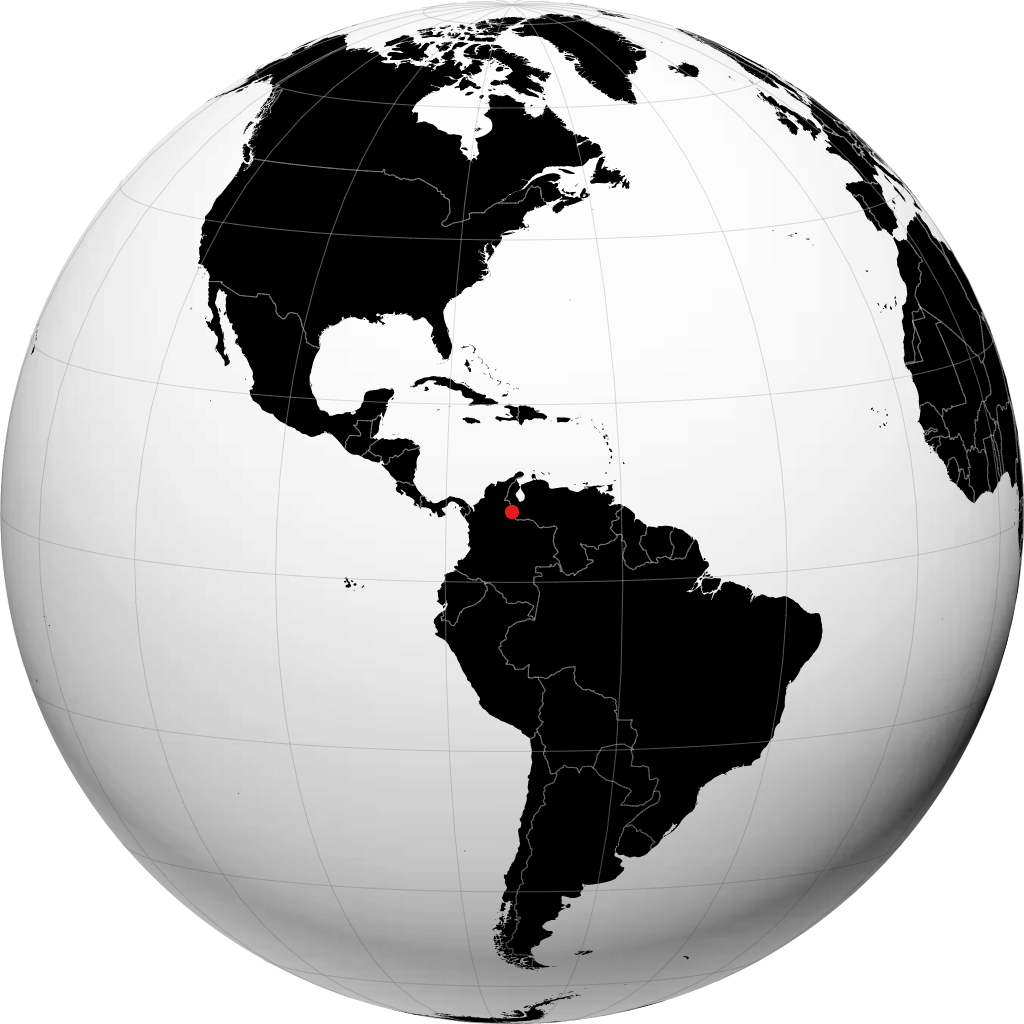 Cúcuta á hnöttnum